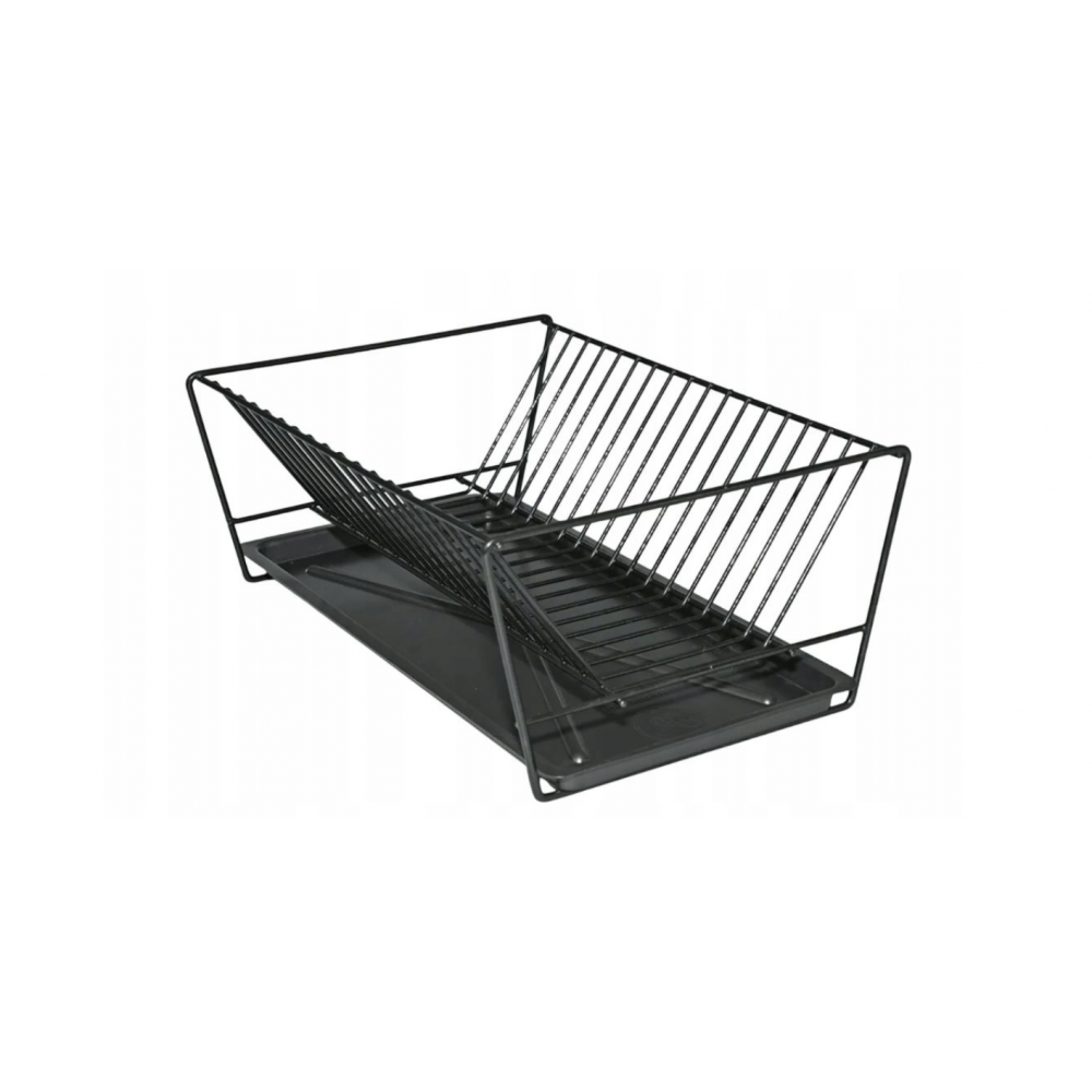 Scurgator vase Altom Trucker, negru, otel, 40 x 28 cm