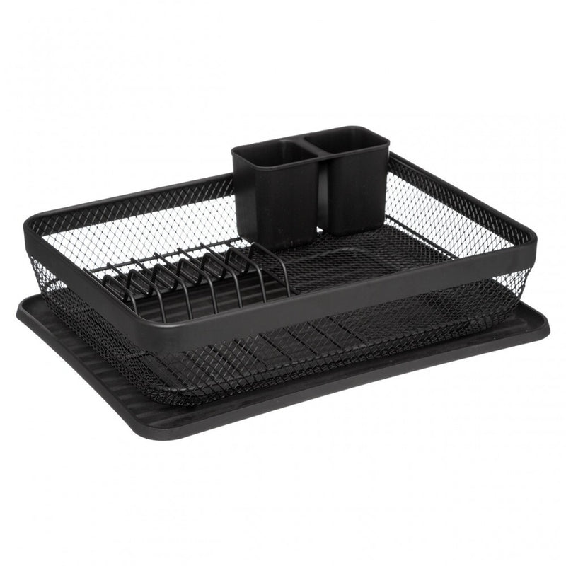 Scurgator vase Mojy, otel, negru, 43 x 32 x 13.5 cm