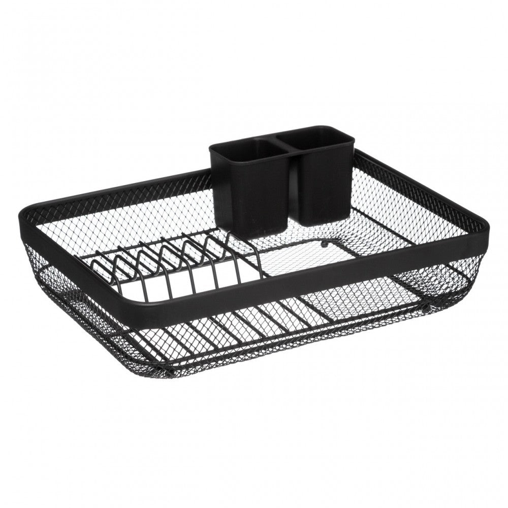Scurgator vase Mojy, otel, negru, 43 x 32 x 13.5 cm