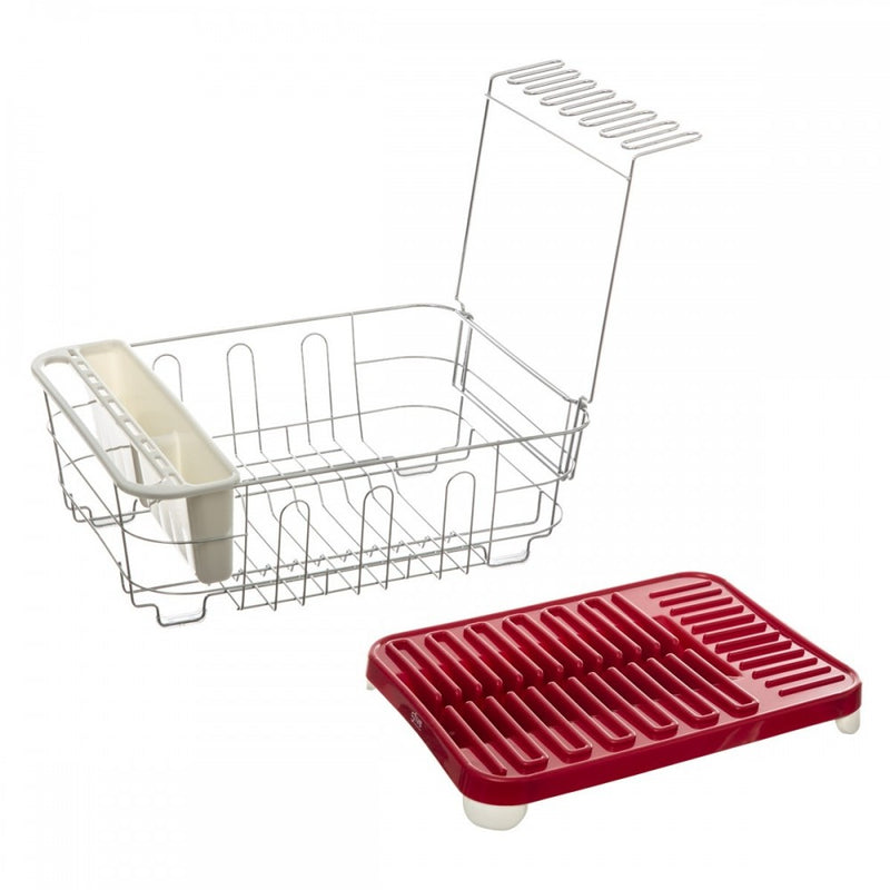 Scurgator vase Neo Red, otel cromat, 44x36x16cm