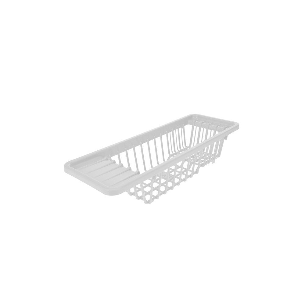 Scurgator vase pentru chiuveta, plastic alb, 45x16x10 cm