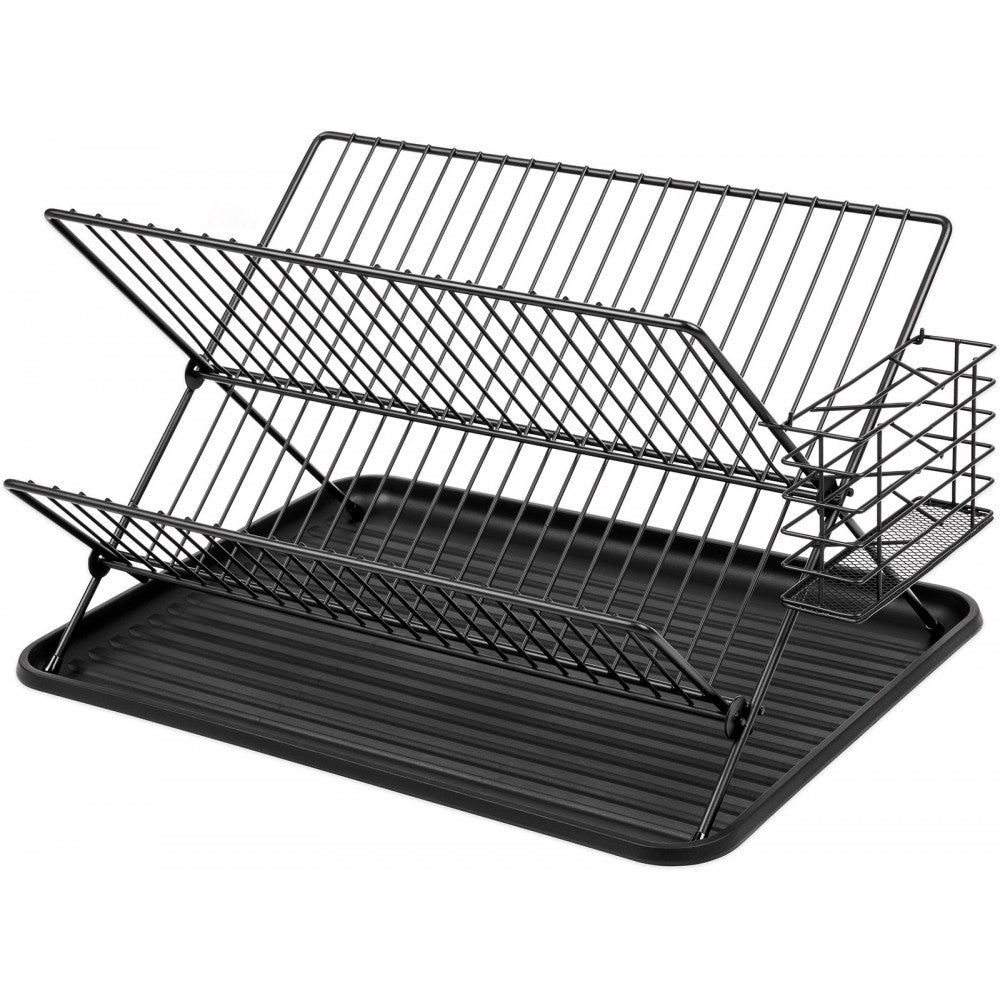 Scurgator vase Tina, metal, negru, 45 x 32 x 25,5 cm