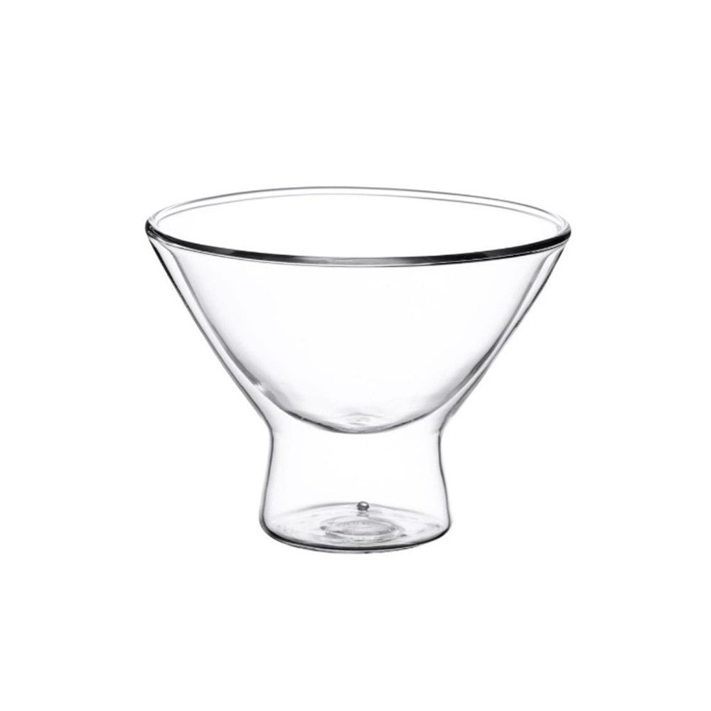 Set 2 cupe inghtetata Florina Malachit, sticla borosilicata, pereti dubli, 300 ml