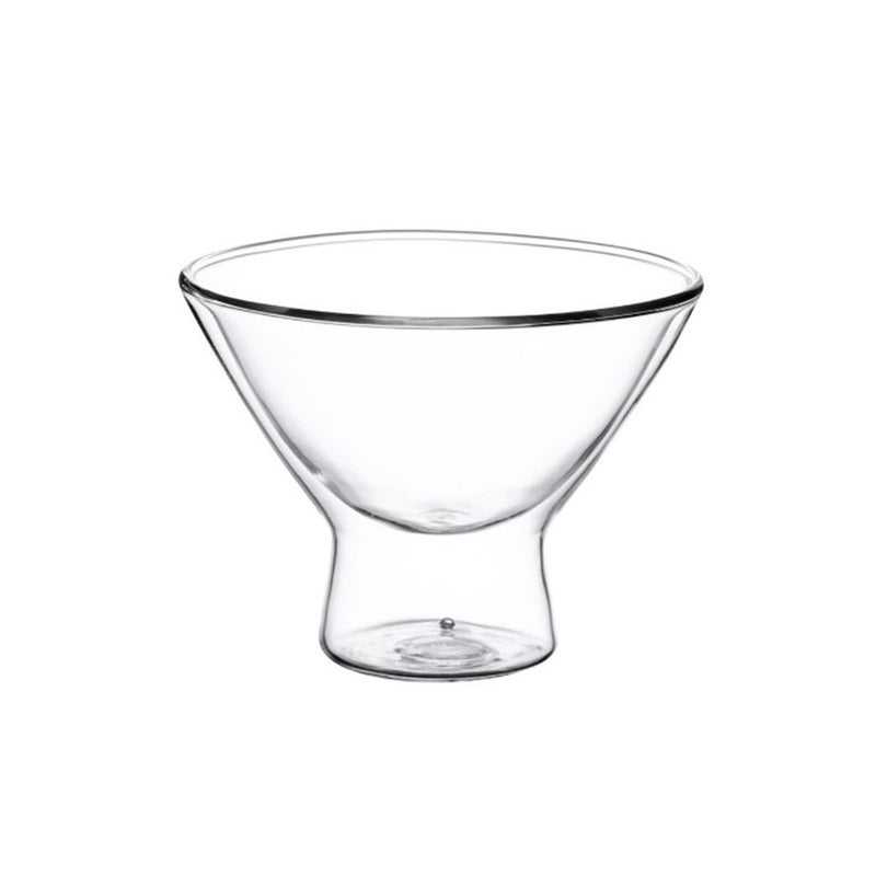 Set 2 cupe inghtetata Florina Malachit, sticla borosilicata, pereti dubli, 300 ml