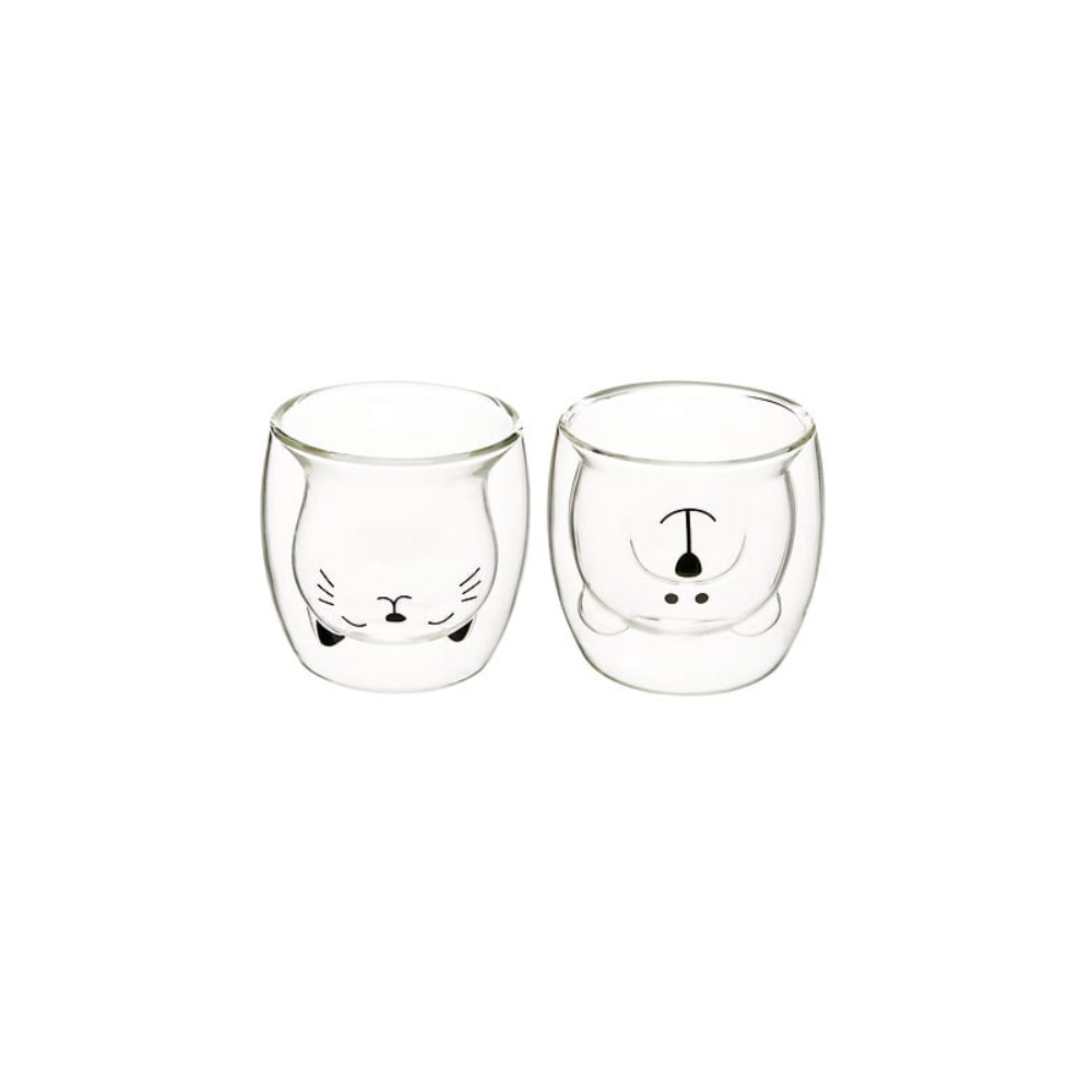 Set 2 pahare Animaux, sticla borosilicata, 250 ml 2 pcs