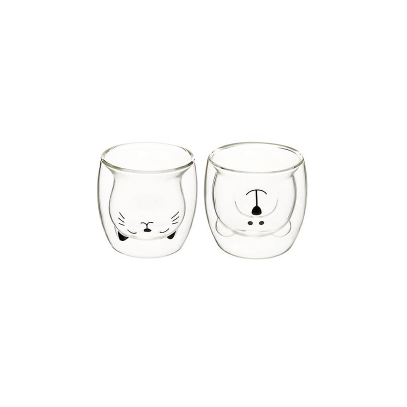 Set 2 pahare Animaux, sticla borosilicata, 250 ml 2 pcs