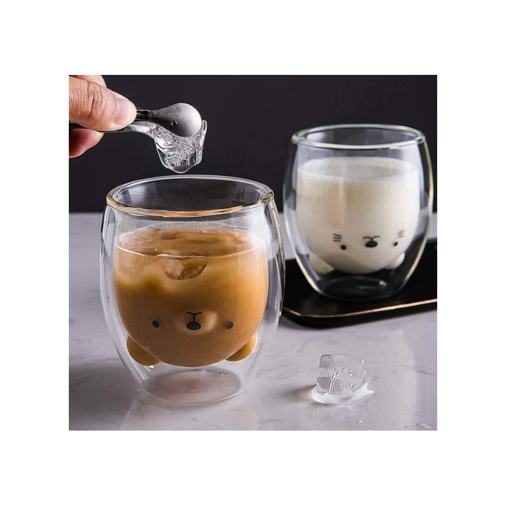 Set 2 pahare Animaux, sticla borosilicata, 250 ml 2 pcs