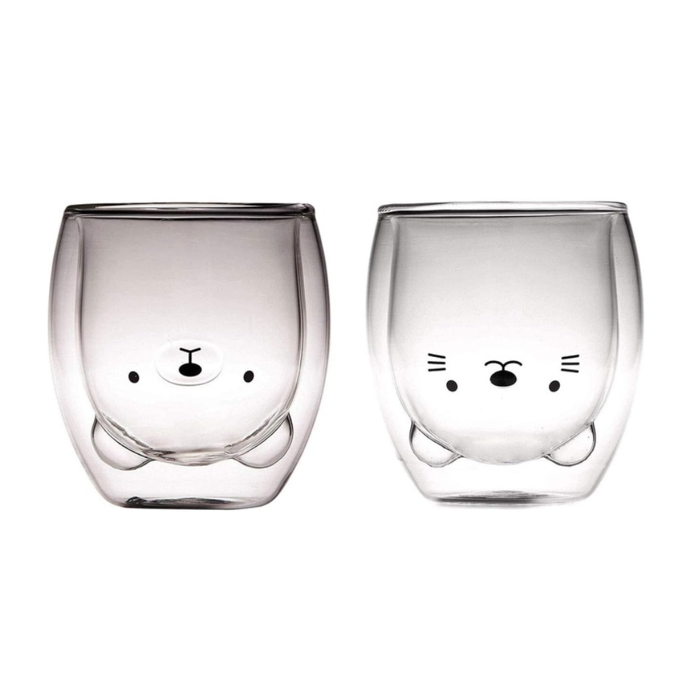 Set 2 pahare Animaux, sticla borosilicata, 250 ml 2 pcs