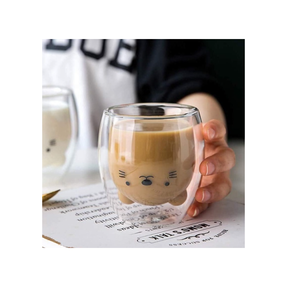 Set 2 pahare Animaux, sticla borosilicata, 250 ml 2 pcs