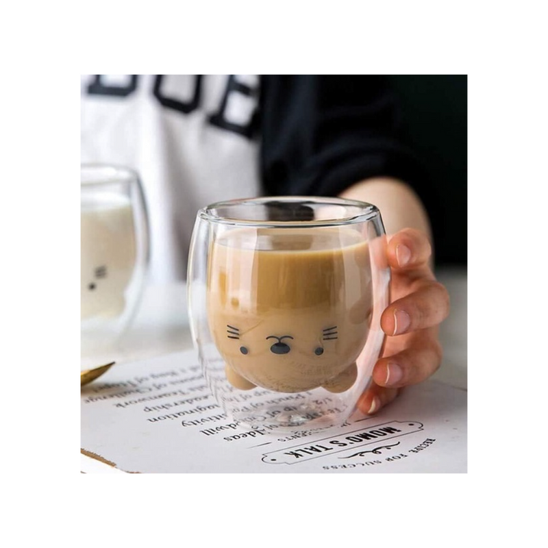 Set 2 pahare Animaux, sticla borosilicata, 250 ml 2 pcs