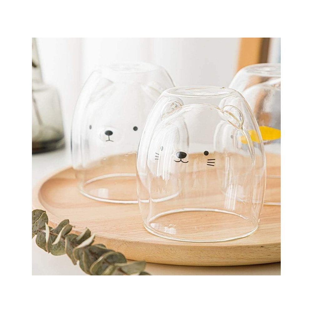 Set 2 pahare Animaux, sticla borosilicata, 250 ml 2 pcs