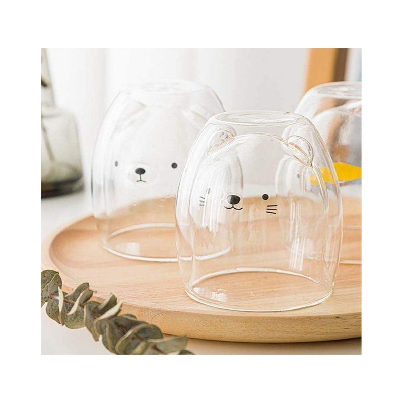 Set 2 pahare Animaux, sticla borosilicata, 250 ml 2 pcs