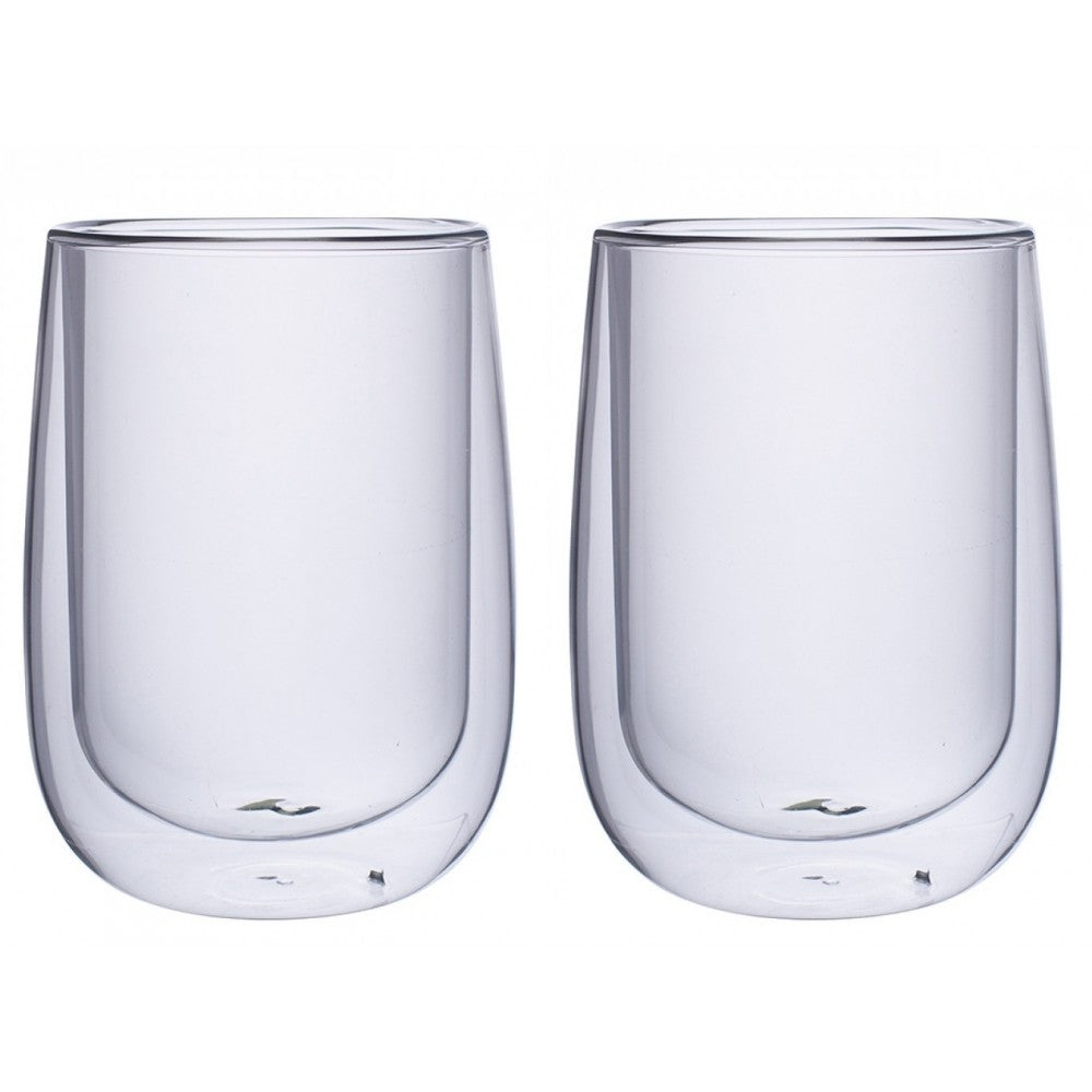 Set 2 pahare Arlen, pereti dubli, sticla borosilicata, 9x12.5 cm, 450 ml