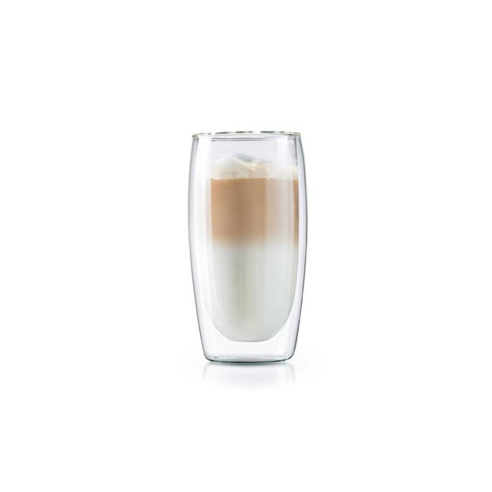 Set 2 pahare Latte Macchiato Vivo, sticla borosilicata, pereti dubli, 350 ml