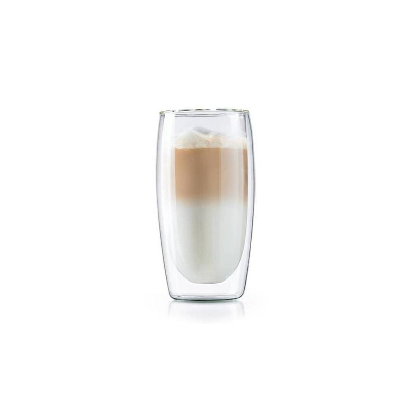 Set 2 pahare Latte Macchiato Vivo, sticla borosilicata, pereti dubli, 350 ml