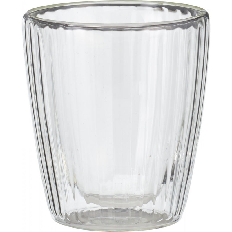 Set 2 pahare Ribs, pereti dubli, sticla, 250 ml