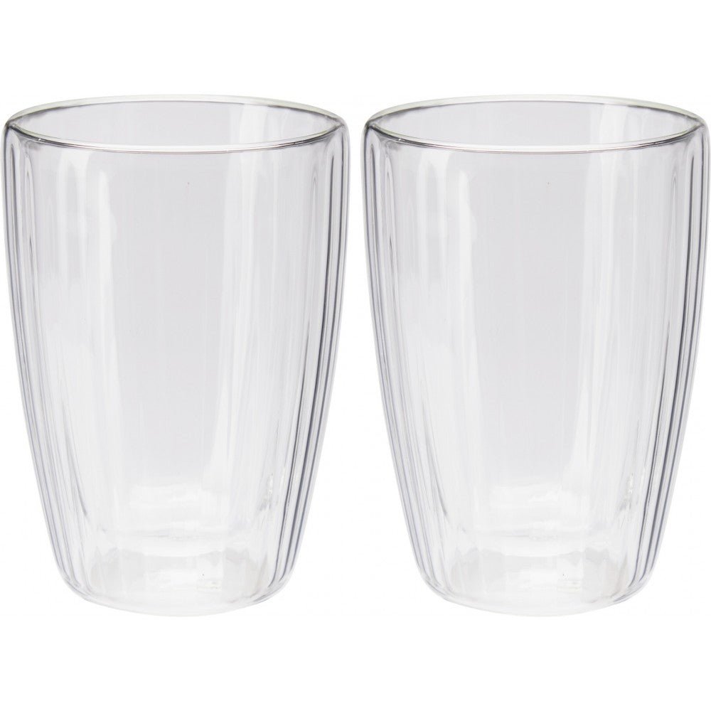 Set 2 pahare Ribs, pereti dubli, 350 ml