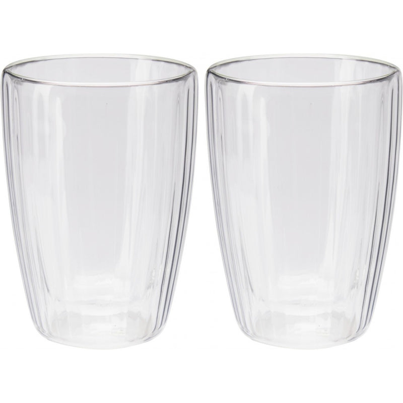 Set 2 pahare Ribs, pereti dubli, 350 ml