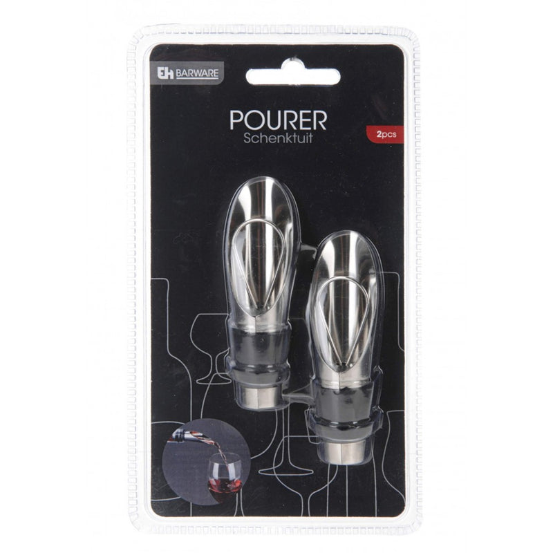 Set 2 picuratoare vin Excellent, inox