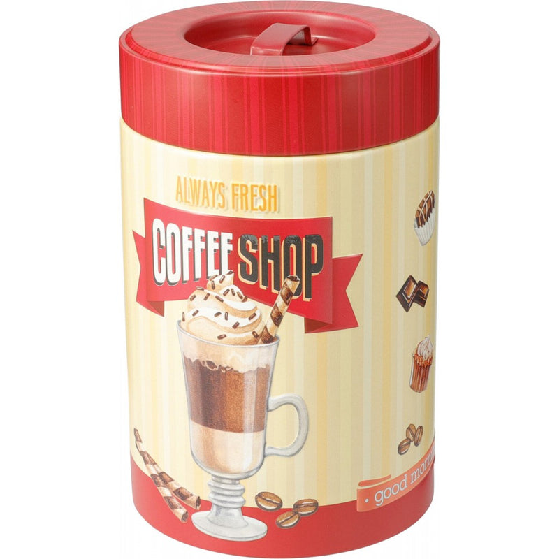 Set 2 recipiente cafea si ciocolata Eh Multicolor Red, metal, 10x 16 cm