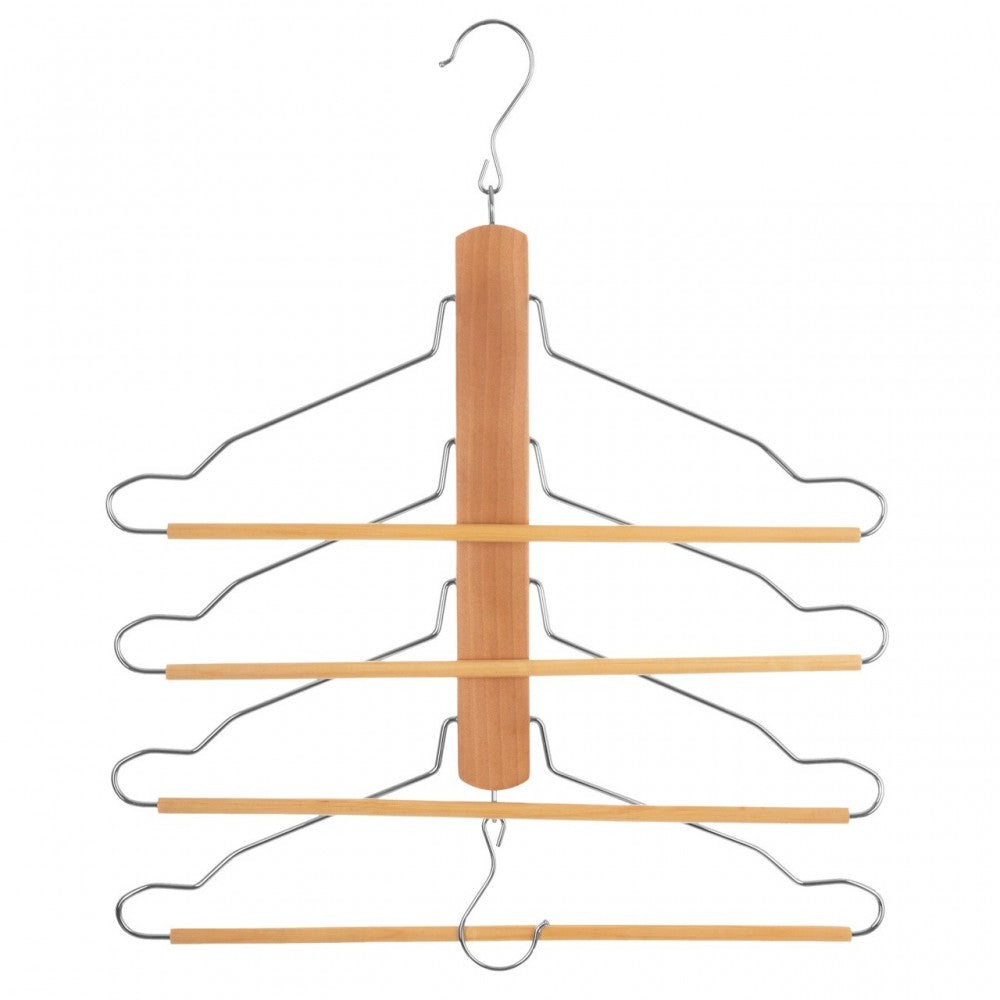 Set 4 umerase Multifunctionale Kalpen, lemn, otel, 41.7 x 3 x H 44,5 cm