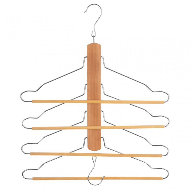 Set 4 umerase Multifunctionale Kalpen, lemn, otel, 41.7 x 3 x H 44,5 cm