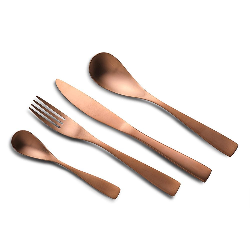 Set 24 tacamuri Bocholt Rose, inox, 3 mm