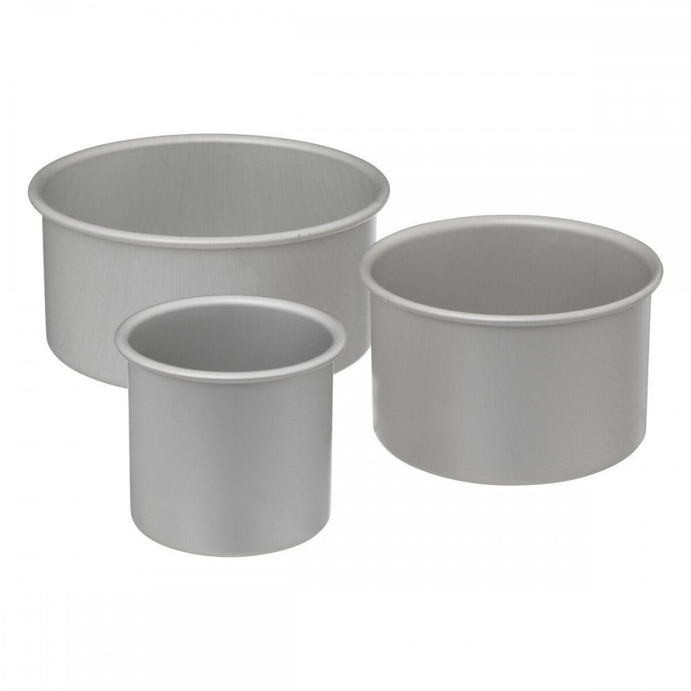 Set 3 forme patiserie Milica, aluminiu anodizat, 10 x 10, 15 x 10, 20 x 10 cm