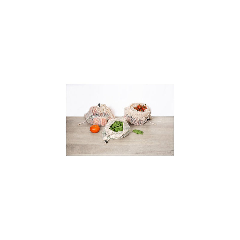 Set 3 saculeti legume, bumbac, 20 x 28, 33 x 28, 43 x 28 cm