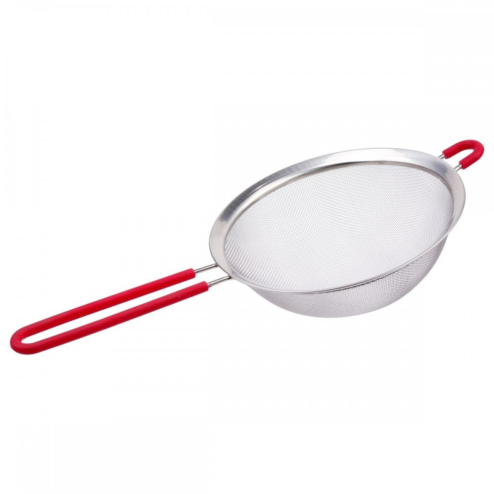 Strecuratoare cu maner Aldy Red, inox, diametru 20 cm