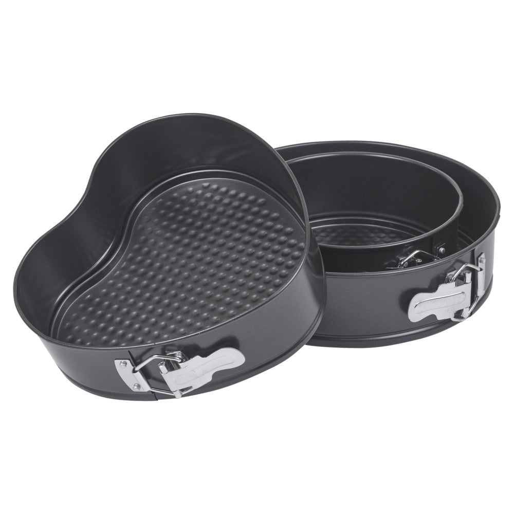 Set 3 tavi patiserie Karla, otel carbon, antiaderente, 24 x 24 x 7 cm