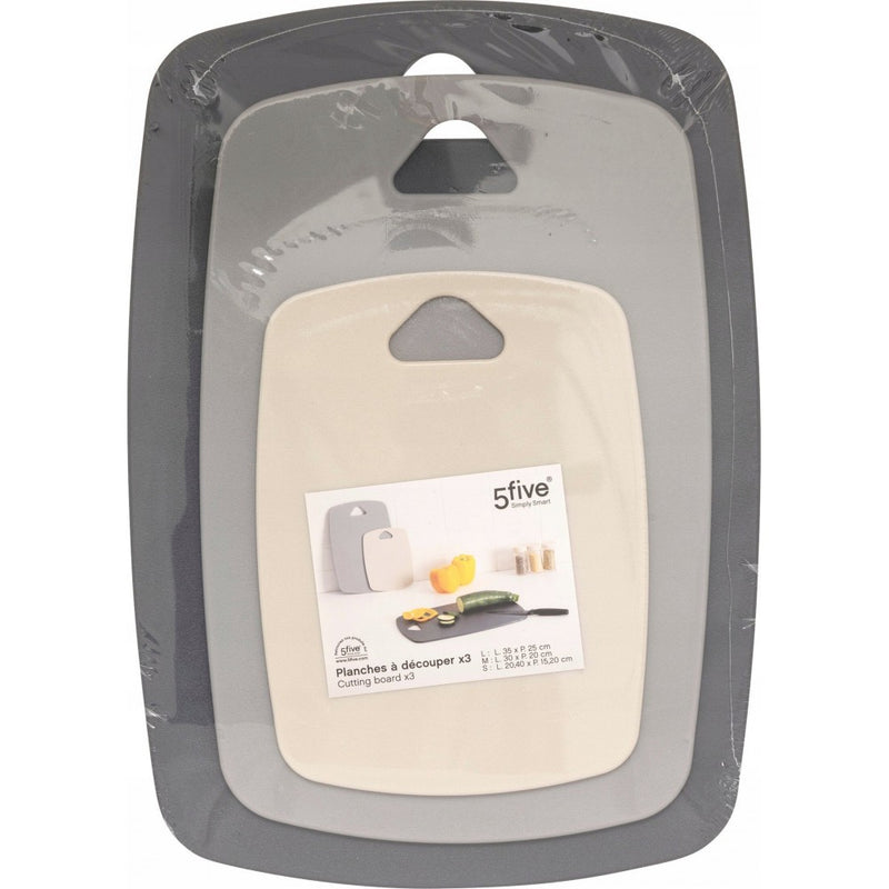 Set 3 tocatoare Aljer, plastic, 35 x 25 x H 0.6 cm