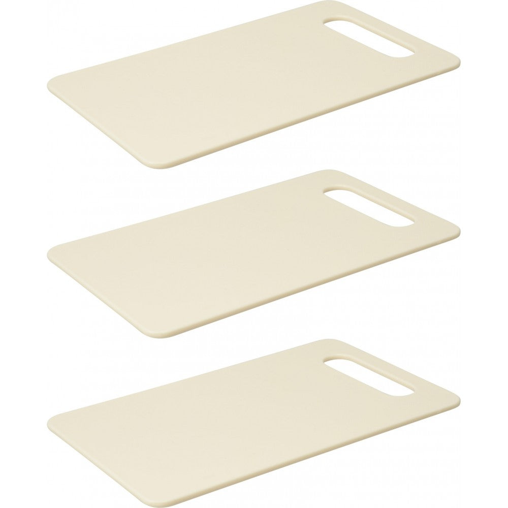 Set 3 tocatoare EH, plastic, crem, 25 x 15 cm