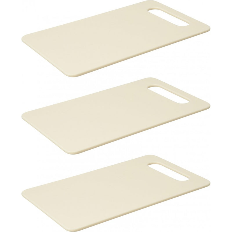 Set 3 tocatoare EH, plastic, crem, 25 x 15 cm