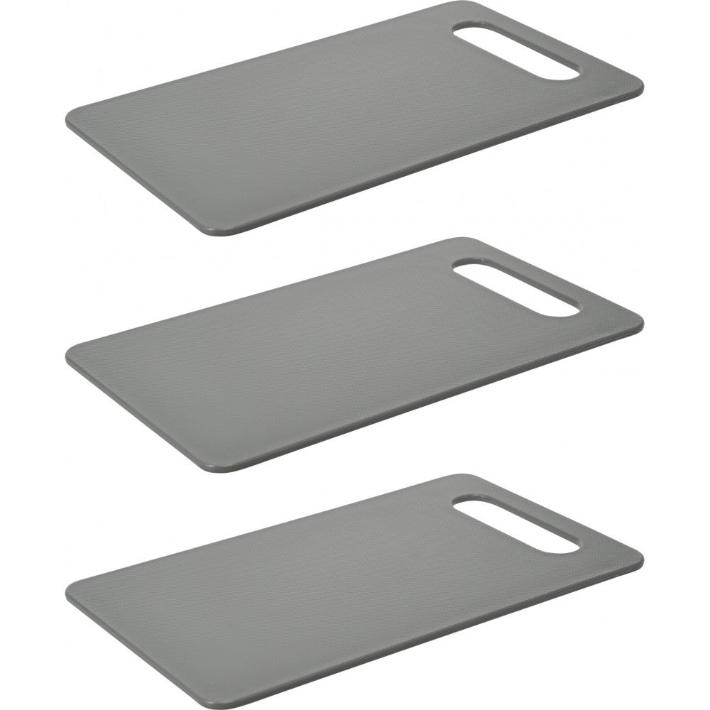 Set 3 tocatoare EH, plastic, gri, 25 x 15 cm
