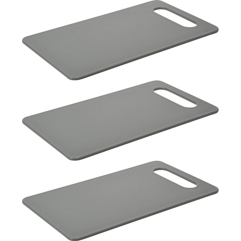 Set 3 tocatoare EH, plastic, gri, 25 x 15 cm