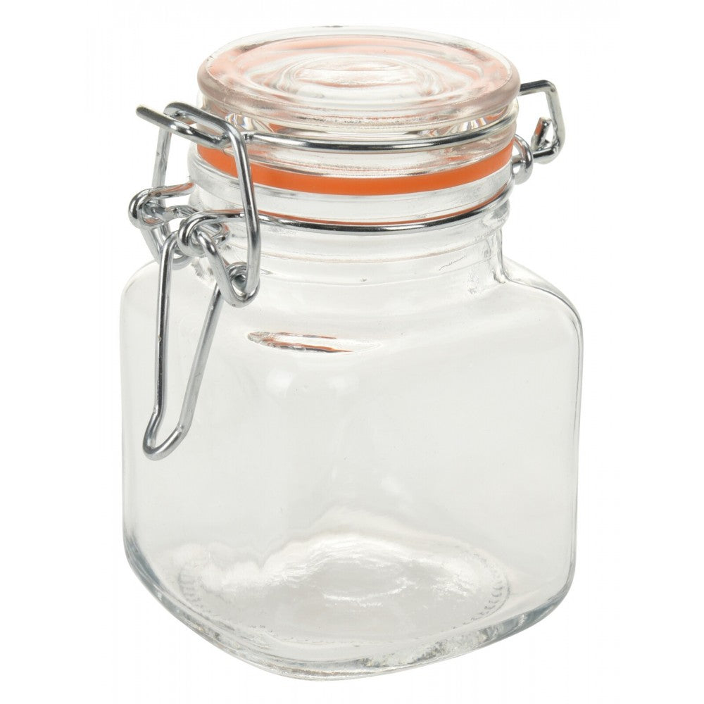Set 4 borcane Excellent, cu inchidere ermetica, 7 x 5 cm, 90 ml