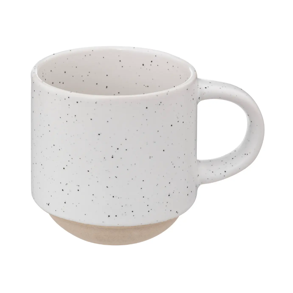 Set 4 cani Lana, suport metalic, ceramica, 10.5 x 7 x 7.5 cm, 200 ml
