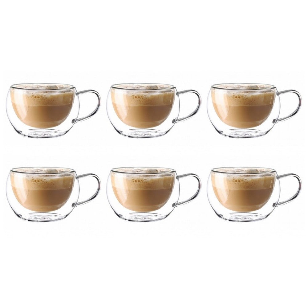 Set 6 cani Nastory, pereti dubli, sticla borosilicata, 300 ml