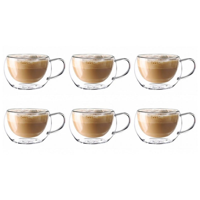 Set 6 cani Nastory, pereti dubli, sticla borosilicata, 300 ml