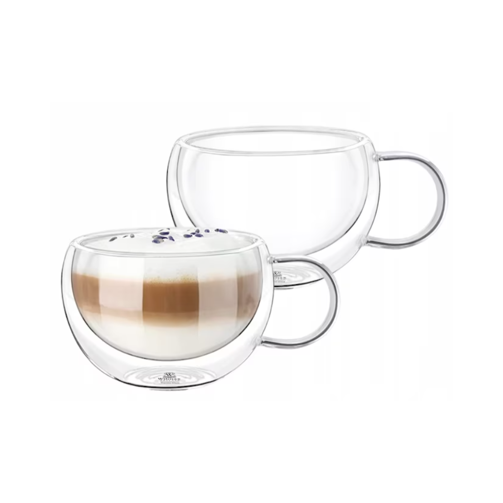 Set 2 cani Nastory, pereti dubli, sticla borosilicata, 300 ml