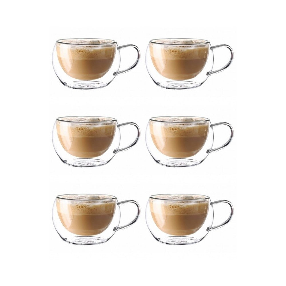 Set 6 cani Nastory, pereti dubli, sticla borosilicata, 300 ml