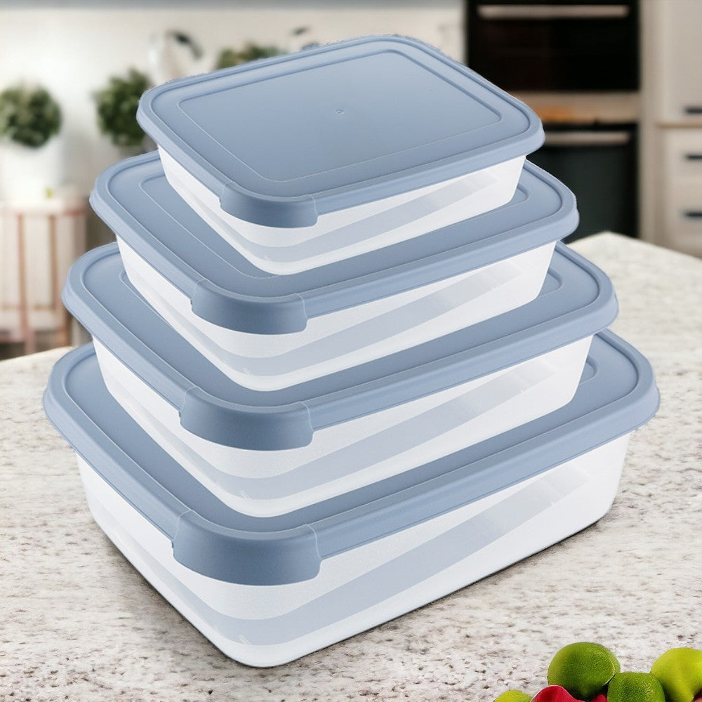 Set 4 caserole Blue Florina, plastic