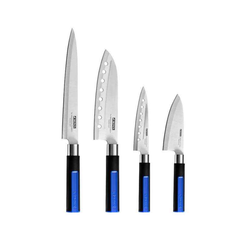 Set 4 Cutite Profesionale Japoneze Monix - Cuti Feliat, Santoku, Universal, Deba