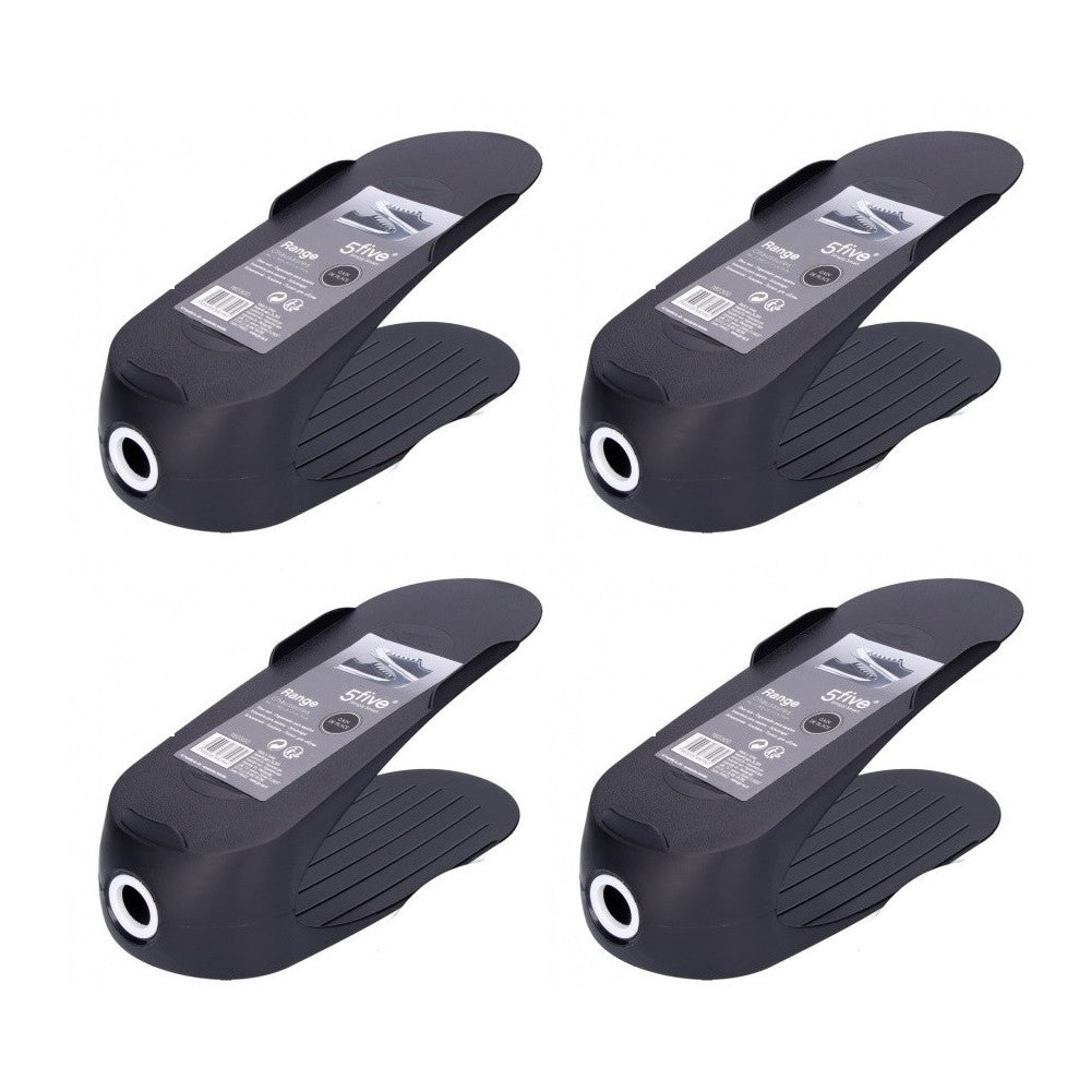 Set 4 organizatoare pantofi, plastic, 29.5x11x14 cm