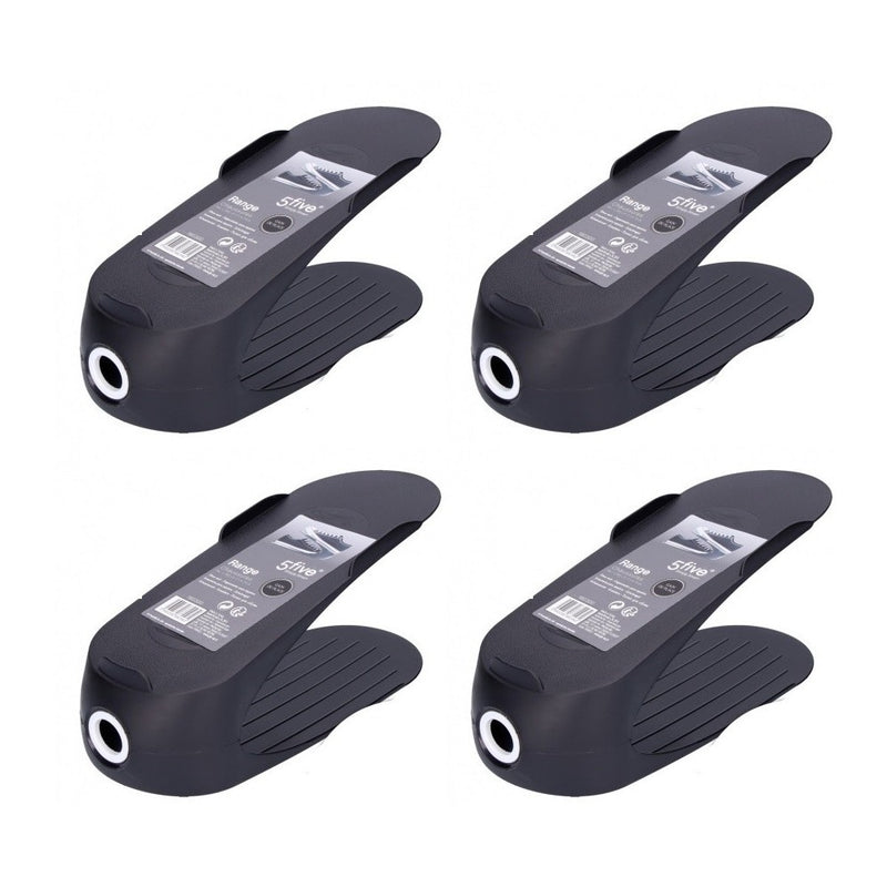 Set 4 organizatoare pantofi, plastic, 29.5x11x14 cm