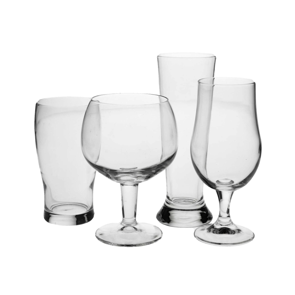 Set 4 pahare Bere Hans, sticla,