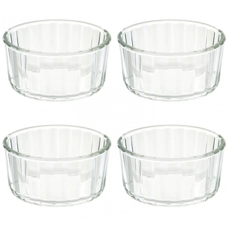 Set 4 ramekin Rize, sticla, 10 x 5 cm