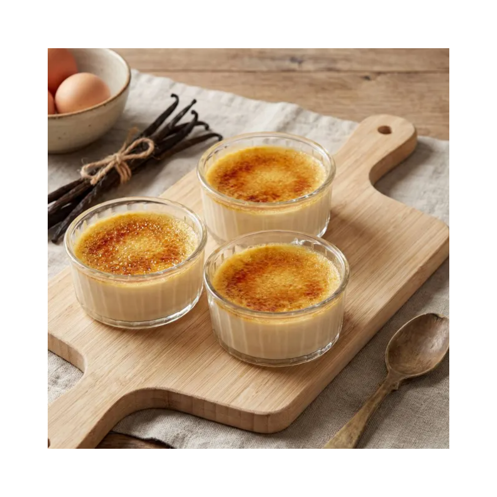 Set 4 ramekin Rize, sticla, 10 x 5 cm