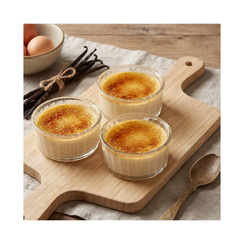 Set 4 ramekin Rize, sticla, 10 x 5 cm